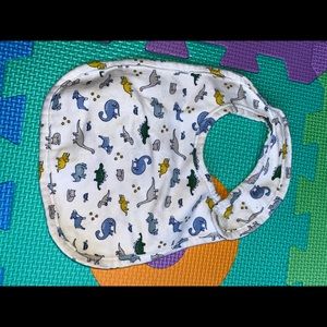 Dino baby bib